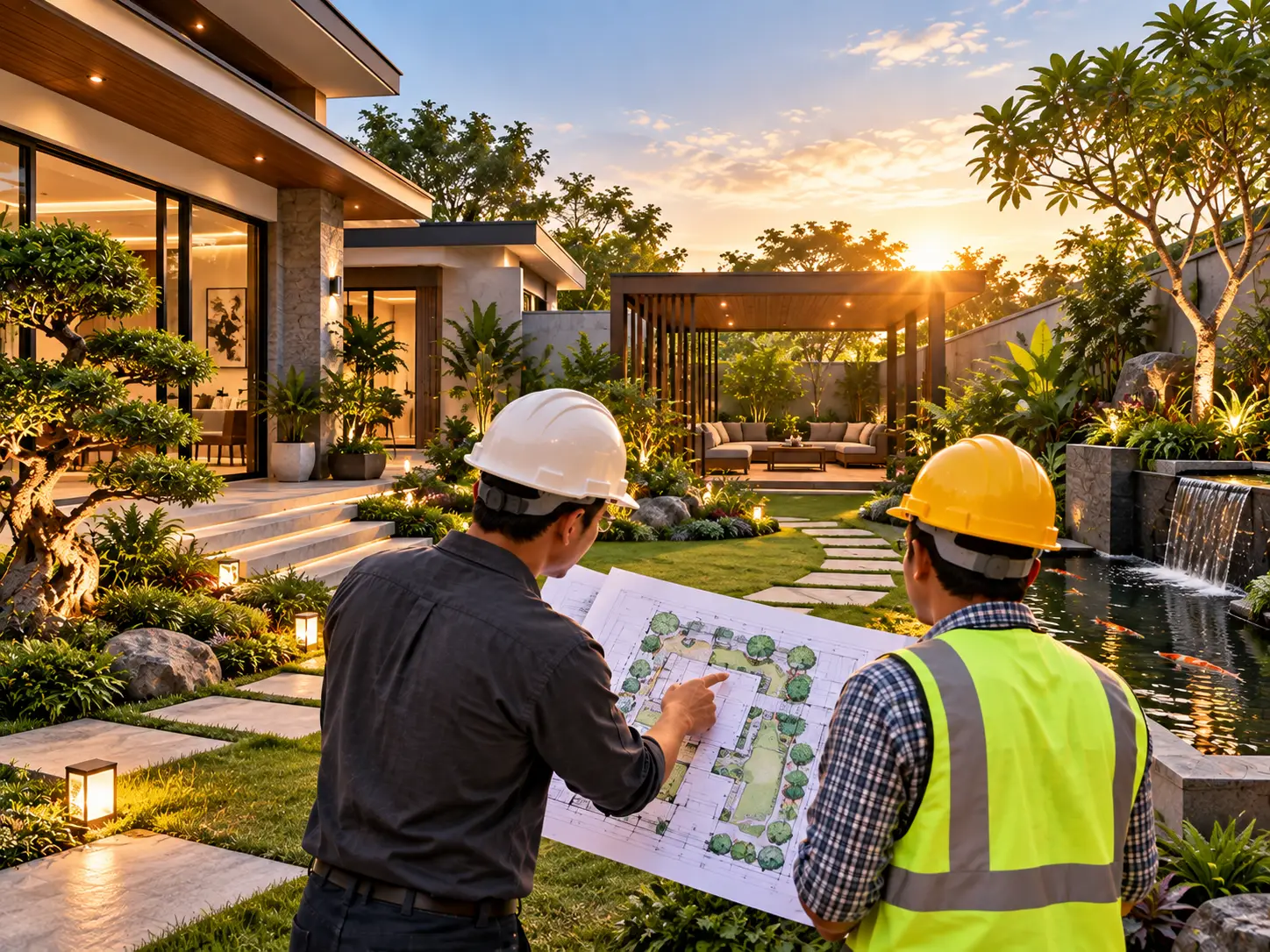 Binur Jasa desain taman dan landscape Pekanbaru