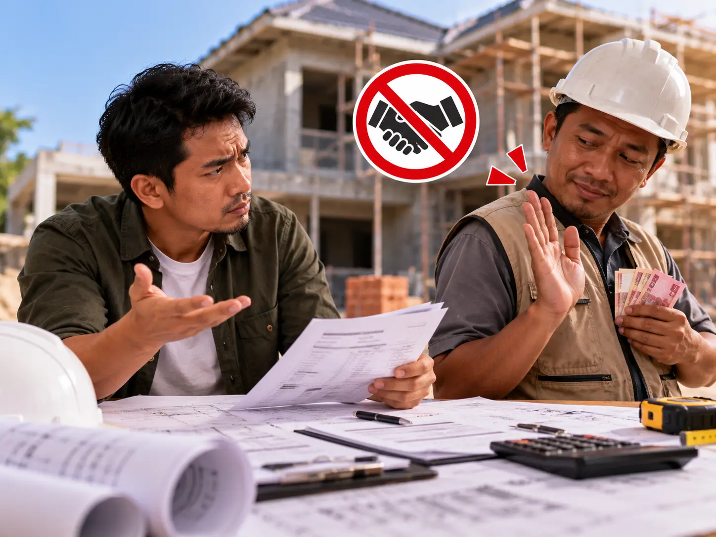 Ilustrasi kontraktor sulit dipercaya